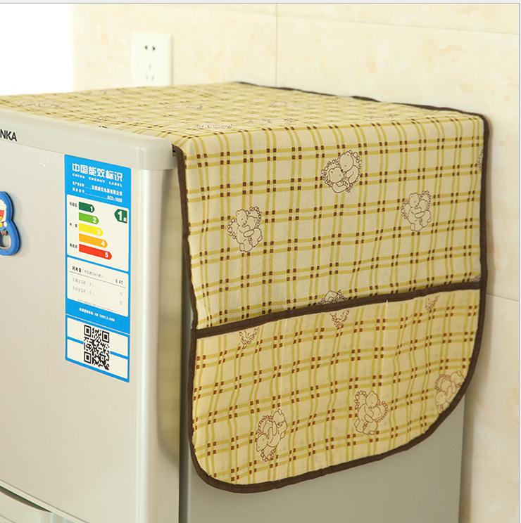 Non-woven refrigerator dust cover storage hanging bag household single door double door refrigerator cover dust cover 1905