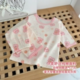 Детский летний комплект для мальчиков, хлопковый тонкий лонгслив, пижама, комбинезон