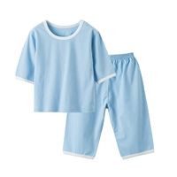 Детский синий укороченный рукав