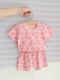 女宝宝夏季短袖套装儿童薄款短t短裤小童婴儿洋气两件套2025新款