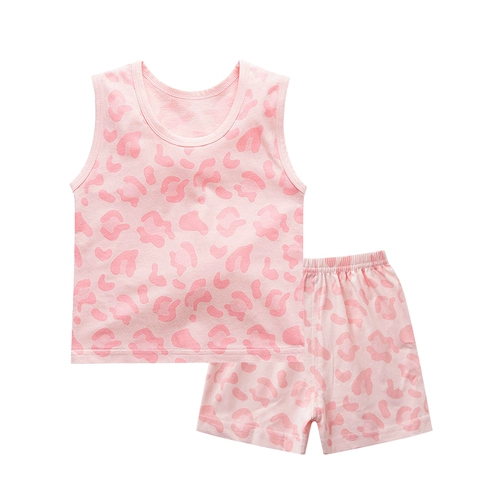 Майка топ для девочек, летний хлопковый комплект для раннего возраста, детская летняя одежда