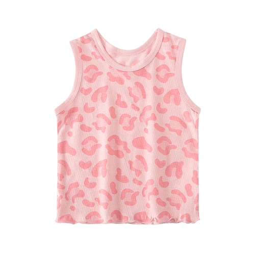 Детская хлопковая летняя тонкая базовая майка топ, эффект подтяжки, 3 лет