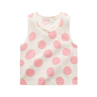 Флуоресцентный желтый красный горошек из чистого хлопка