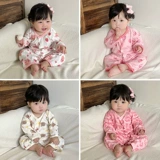 Лонгслив, детское боди для мальчиков, хлопковая детская пижама для новорожденных, летняя одежда