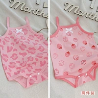 Розовый леопардовый принт + градиентная клубника