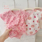 Детское хлопковое боди для девочек, тонкая летняя одежда для новорожденных