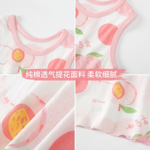 Детская хлопковая летняя тонкая базовая майка топ, эффект подтяжки, 3 лет