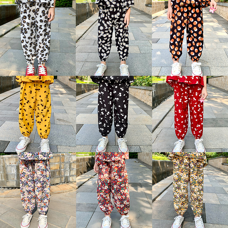 Girl baby children summer mosquito-proof pants chiffon bloomers thin section children's baby girls spring and autumn leisure long pants