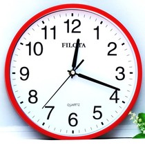 Fashion quartz silent clock Red clock decorative watch core waterproof wall living room home wall clock atmospheric hands