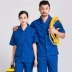 Quần áo bảo hộ lao động mùa hè cho nam dài tay ngắn tay áo mỏng Công cụ bảo hiểm lao động mùa hè Trang web dịch vụ mặc màu xanh bộ đồ ngủ Bộ đồ