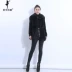 Purple Emperor Shaw Womens 2018 New Lapel Mink Fur Grass Whole Mink Mothers Jacket ngắn SD692 - Faux Fur áo lông nữ chính hãng Faux Fur