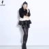 Purple Emperor Shaw Womens 2019 Cổ áo tròn mới Áo lông chồn Toàn bộ Áo khoác lông ngắn của mẹ SD1077 - Faux Fur áo khoác kaki lót lông nữ có mũ Faux Fur
