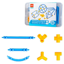Deli builds a geometric three-dimensional model for primary school students to use first-grade mathematics teaching aids and graphic learning aids set