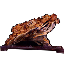 Taiwan Bakergan carving embroidery home happy people to put the natural chemistry hand-carving hand-carving crafts