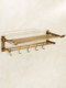 Folding towel rack, punch-free bathroom hardware, towel rack, European bathroom pendant, antique bathroom storage rack