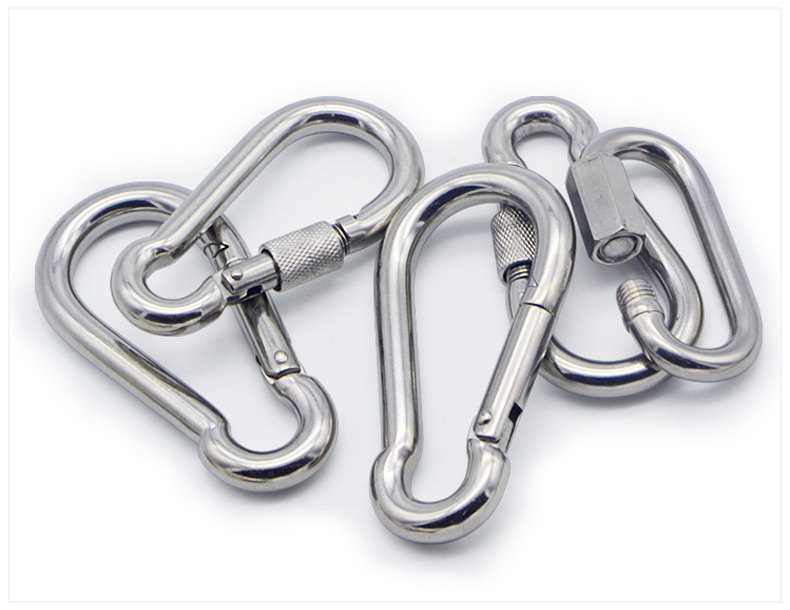 Golden Cloud 304 stainless steel with ring opening lap hyacinth rope Climbing Rock Climbing rock climbing Climbing Buttoning Chain Strip Connection Buckle Quick Hook