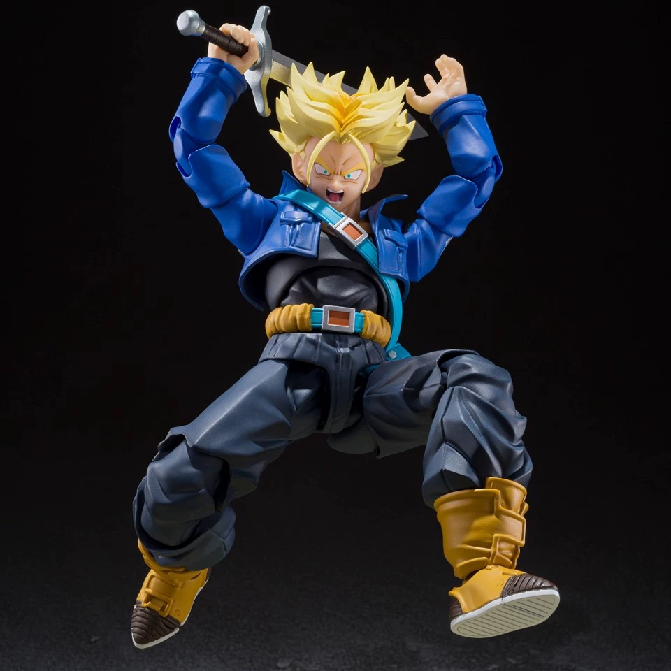 Бандай SHF Dragon Ball Super Саїян Молодой Транкс из будущего переиздание готовый к запасу