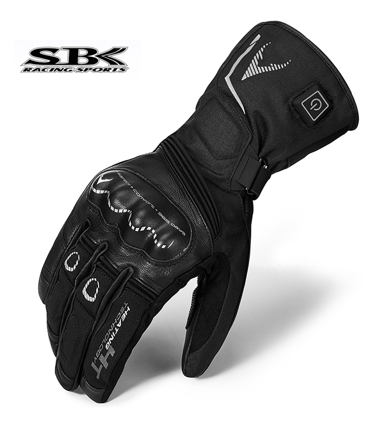 SBK mới mùa đông găng tay xe máy sưởi điện cưỡi găng tay ấm chống nước chống rơi thiết bị đầu máy Knight băng bảo vệ khớp gối