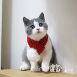 Удерживающий тепло праздничнный трикотажный милый шарф