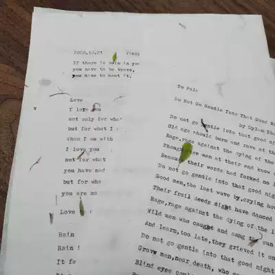 Recommended Papyrus A4 old-fashioned typewriter paper handmade rice paper plant fiber retro letter paper Student calligraphy painting