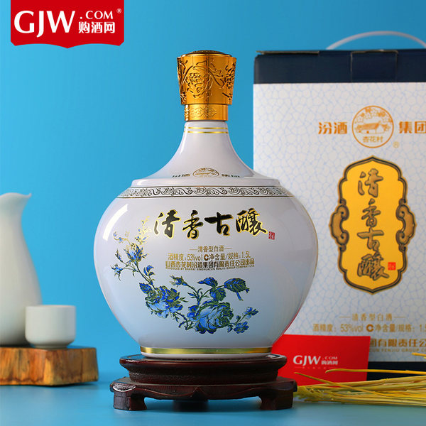 汾酒 清香古酿 53度清香型白酒 3斤 大坛礼盒装 天猫优惠券折后￥94包邮（￥169-75）
