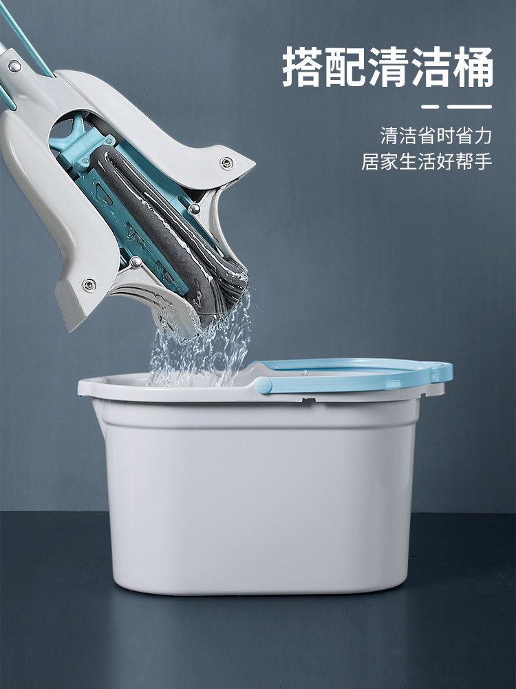 双重挤水,美丽雅 玲珑 全对折式挤水胶棉拖把 19.9元包邮 值值值-买手聚集的地方