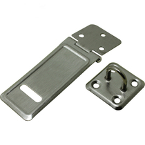 Stainless steel lock plate stainless steel door buckle padlock and hanging buckle 4-inch old-fashioned lock row buckle drawer cabinet door hanging