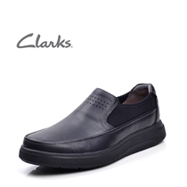 Clarks Qi Le mens shoes autumn un abode go comfortable and breathable set of feet business leather lightweight casual shoes