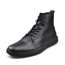 clarks its music mens shoes Hale Rise autumn fashion trend casual retro leather shoes mens high-top Martin boots