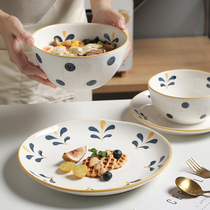 Creative hand-drawn ceramic lace bowl beautiful bubble dish mesh red piece of a single microwave oven cute dish dish