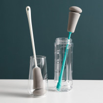 Lugu Chuan ins Long handle cup brush bottle brush Household bottle thermos cup glass decontamination brush Sponge cleaning cup brush