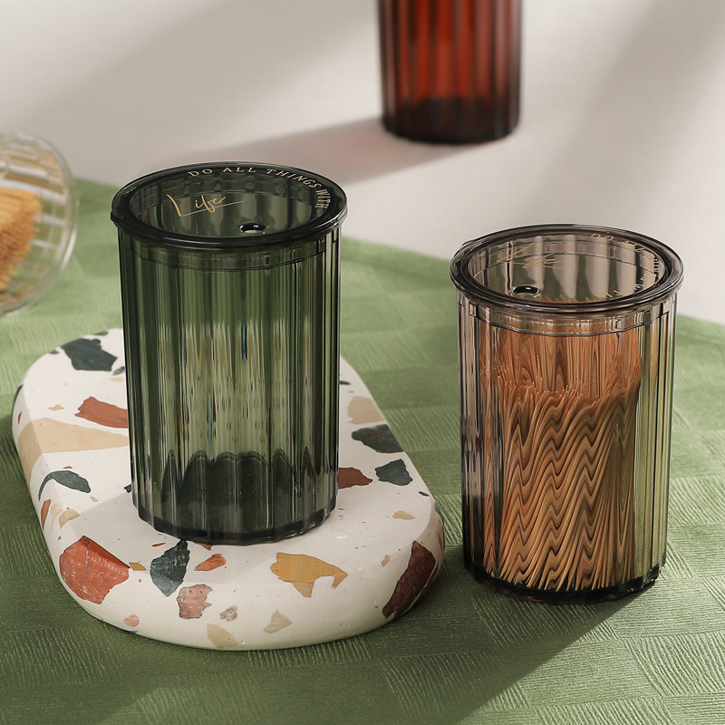 2021 New Toothpicks Box Creative Light Lavish Toothpicks Tank Home Nets Red Personality Toothpicks Silo Containing Boxes Portable Delicacy