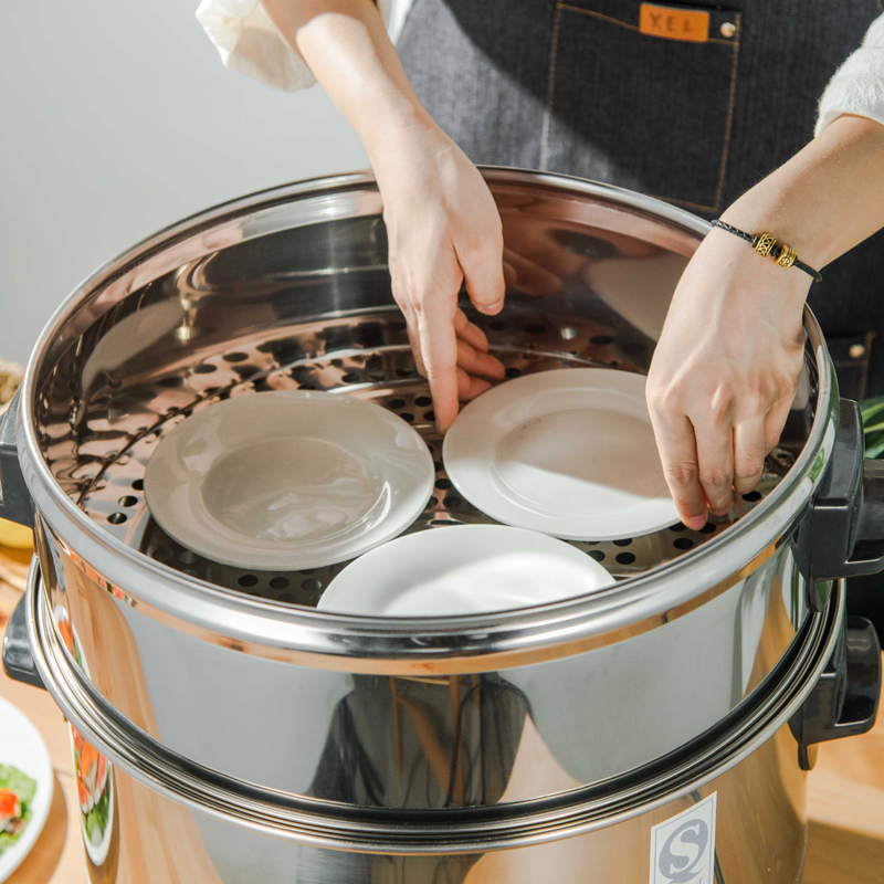 Stainless steel steamer drawer steamer steamer steamer Household commercial steamer Xiaolongbao steamer steamer steamed buns steamed bun artifact