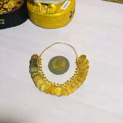Laohai long gold coin necklace short coin necklace