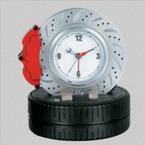 Car shape tire alarm clock F1 fans love real voice ringing