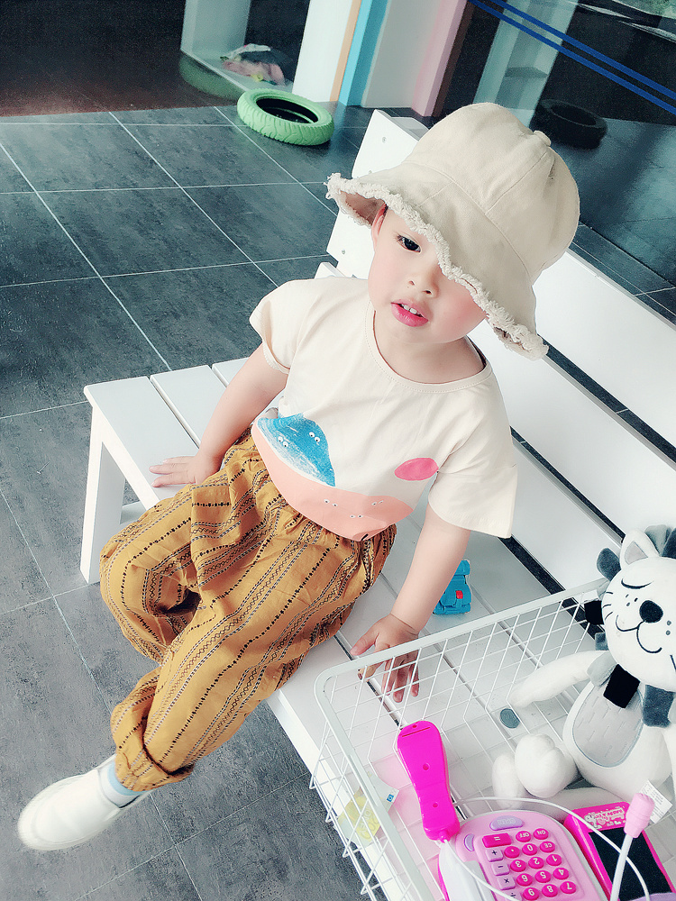 2018 trẻ em của thoải mái phim hoạt hình in T-Shirt mùa hè người đàn ông mới và phụ nữ thời trang giản dị ngắn tay trẻ em áo sơ mi