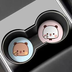Car Cup Holder Mat, Door Slot Storage Mat, Car Interior Accessories, Cartoon Car Anti-Slip Mat, Storage Mat