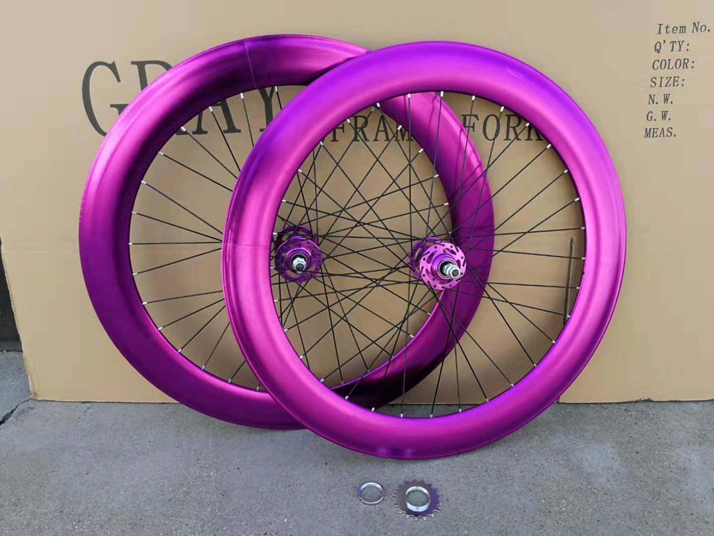 XJ hub 40 70 anode knife ring true dead fly speed reverse riding wheel set