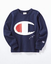 Chinas current little second sister Japan Champion 50 percent off childrens students cotton comfortable big standard long sleeve T-shirt