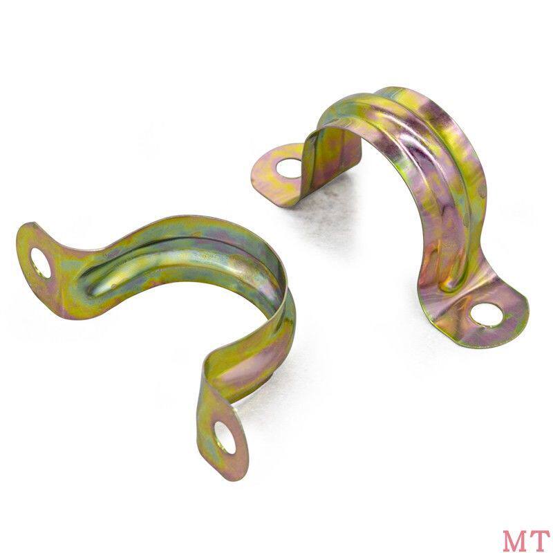 Galvanized wire pipe PVC water pipe iron code riding card Stainless steel card fixing buckle Half code pipe card hoop