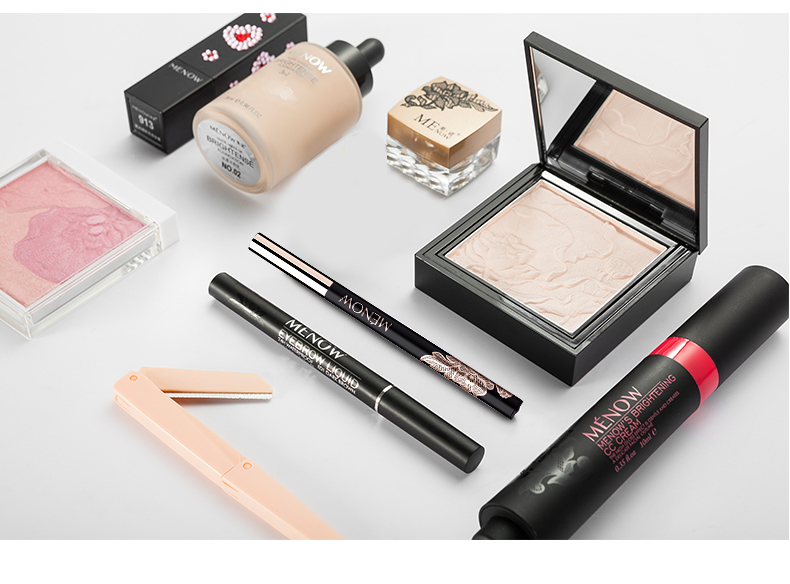 MENOW Minor Party Party Makeup Makeup Set Bộ quà tặng Bộ hoàn chỉnh 9 miếng kem trang điểm