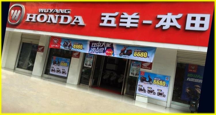 Gương chiếu hậu Wuyang Honda Cool Shadow 125T-6 Gương chiếu hậu Gương phản chiếu Gương tám màu Phụ kiện tùy chọn Chính hãng - Xe máy lại gương gương xe exciter 150 đẹp