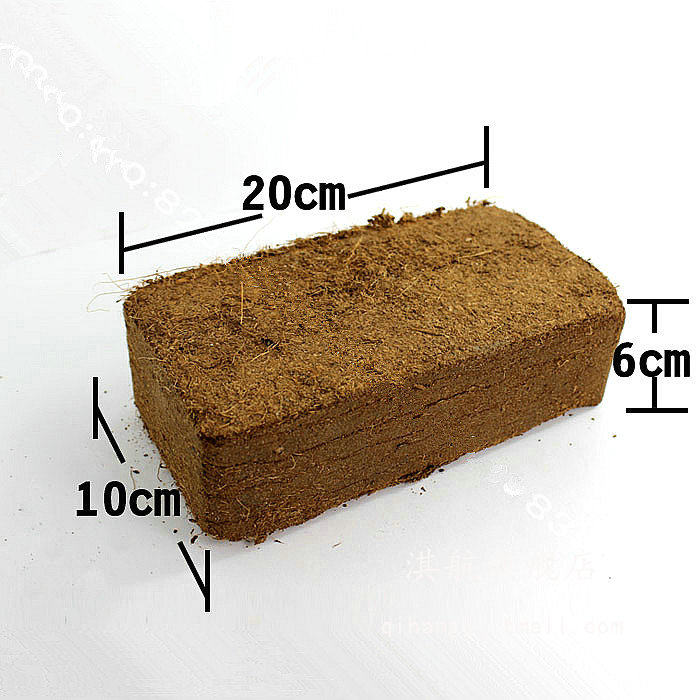 无菌纯椰粉砖 椰土 椰糠 椰砖 兰花土基质 宠物垫材  约650克