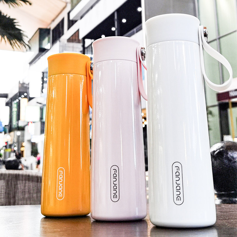 Complex Web Red Smart Cup Children Travel Portable Insulation Cups Reminder Drinking Water Glasses Creative Personality Trendy Stainless Steel