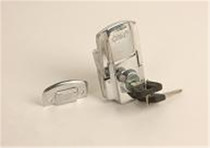High-end motorcycle Big Sheep tail box lock stainless steel square box lock and its complete installation hardware accessories iron parts