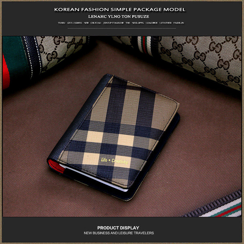 PUSUZE Abroad Bull Leather Matching Leather Passport Bag Multifunction Document Bag Passport Holder Document Charter Ticket Holder Protective Sleeve