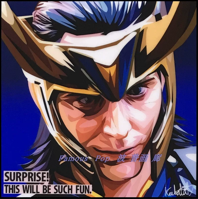 Marvel Злой Локирик Локи Локи Famouspop Thai Genuine Pop висящая картина Keetatat