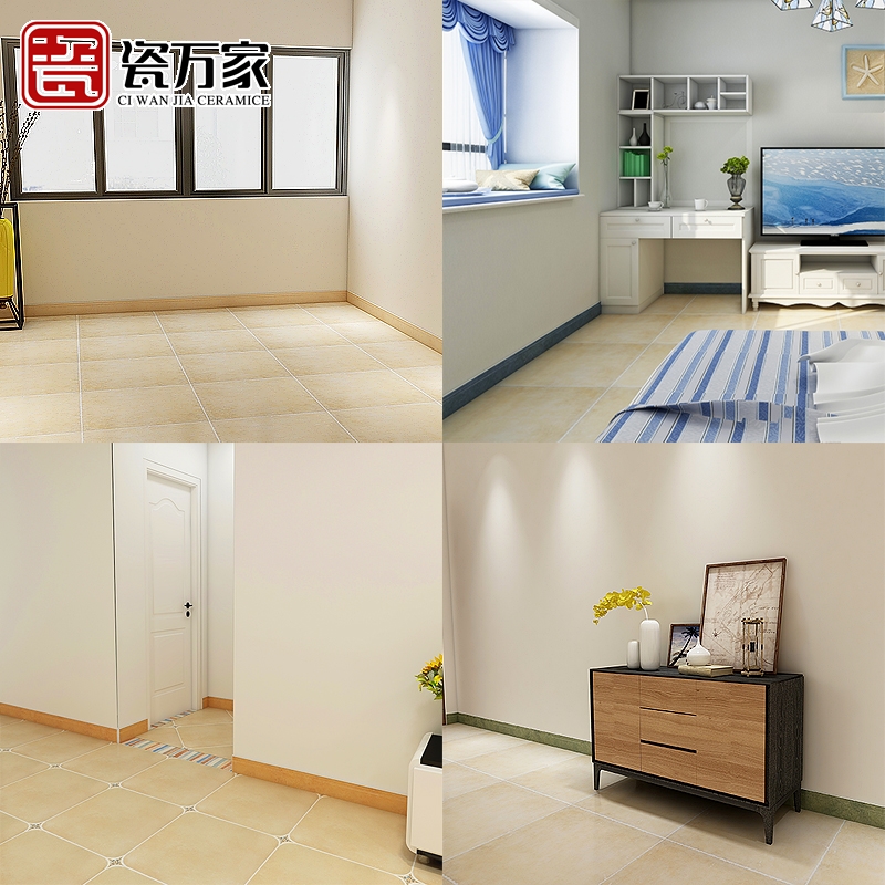 Full porcelain matt American Mediterranean field Antique Living Room bedroom Bedroom Balcony Skirting footrest Tile Skirting 80