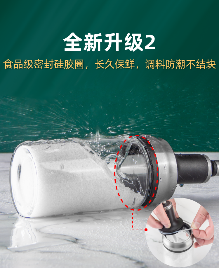 调味罐盐罐玻璃罐调料瓶 图3