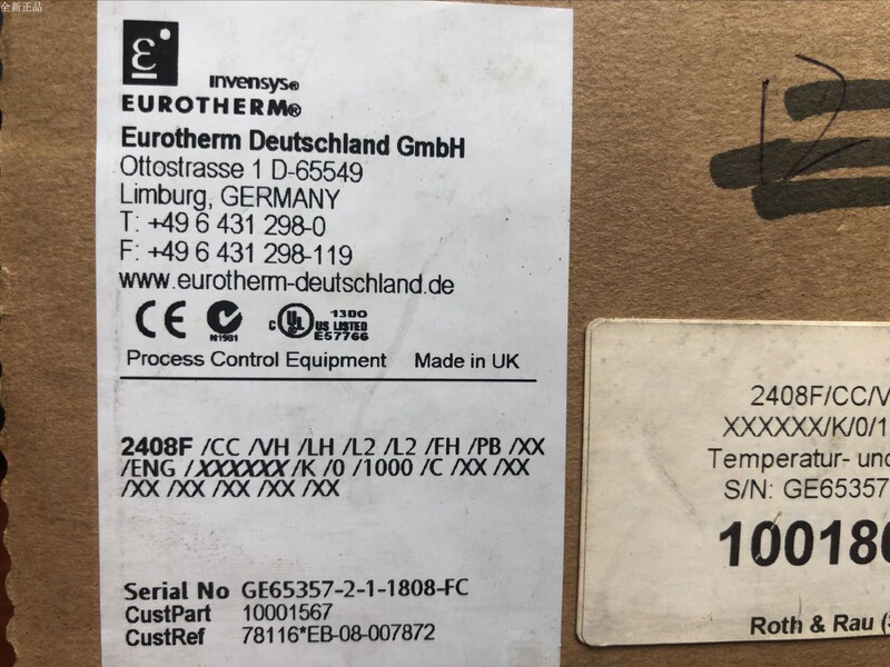 European Eurotherm Thermostat 2408F/Cc/Vh/Lh/2/L2/Fh/Pb/Xx/Eng Brand New European Eurotherm Thermostat 2408F/Cc/Vh/Lh/2/L2/Fh/Pb/Xx/Eng Brand New